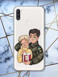 Прозорий чохол на Samsung Galaxy A11 Подарунок Перемога (патріотичний принт 178)