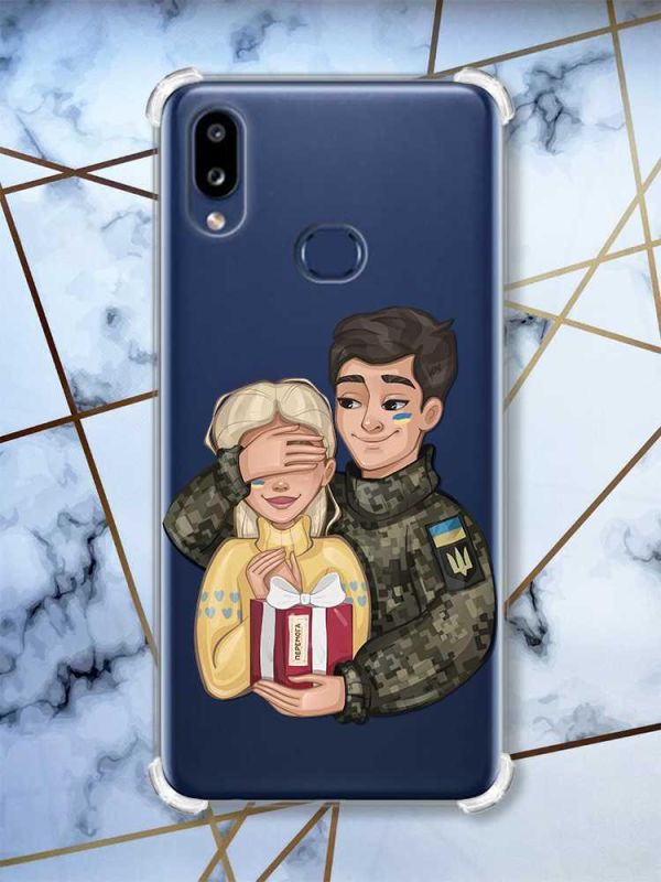 Чохол з потовщеними кутами на Samsung Galaxy A10s/A107 Подарунок Перемога (патріотичний принт 178)