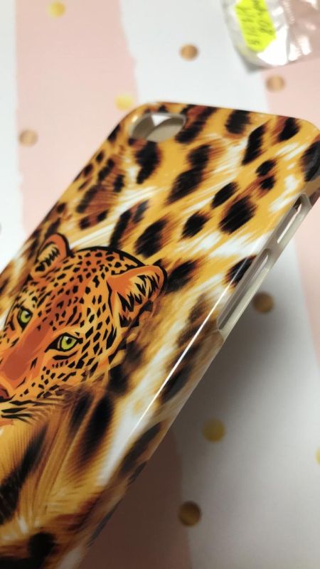Пластиковий чохол для iPhone 5/5S Леопард намальований