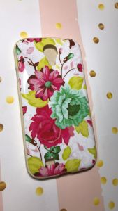 Силіконовий чохол з малюнком для Samsung Galaxy S4 i9500 Півонії зелено-рожеві