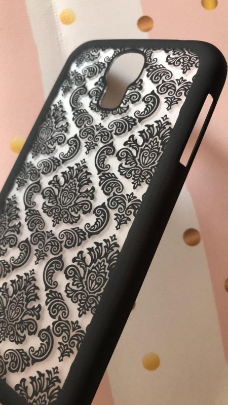 Пластиковий чохол Samsung Galaxy S4 i9500 Віражі. Чорний