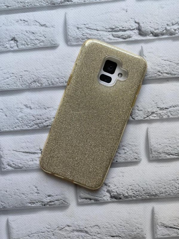 Пластиковий чохол для Samsung Galaxy А6(2018) А600F Блискучий. Золотий