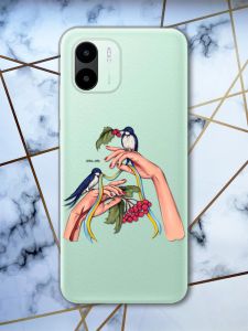 Прозорий чохол на Xiaomi Redmi A1 Ластівки (патріотичний принт 15)