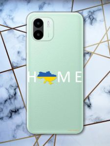 Прозорий чохол на Xiaomi Redmi A1 Дім Україна (патріотичний принт 73)