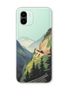 Прозорий чохол на Xiaomi Redmi A1 Гори (принт 87)