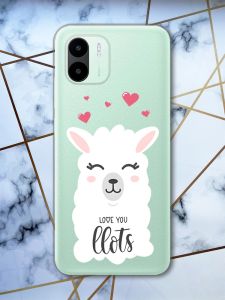 Прозорий чохол на Xiaomi Redmi A1 Лама (принт 94)