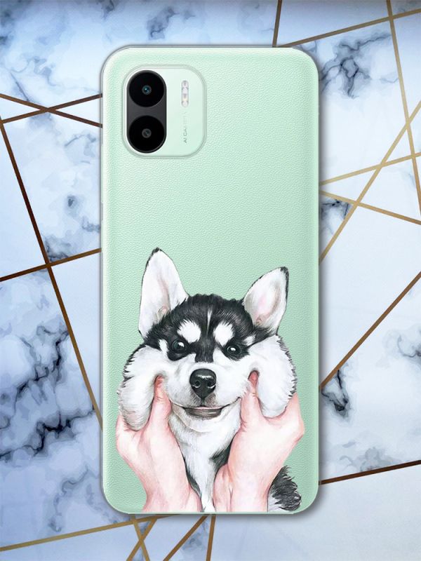 Прозорий чохол на Xiaomi Redmi A1 Мордочка (принт 121)