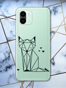 Прозорий чохол на Xiaomi Redmi A1 Лисиця (принт 126)