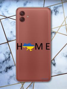 Прозорий чохол на Samsung Galaxy A04 Дім Україна (патріотичний принт 72)