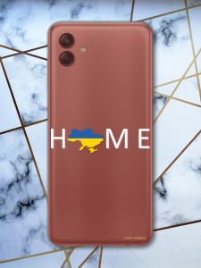 Прозорий чохол на Samsung Galaxy A04 Дім Україна (патріотичний принт 73)