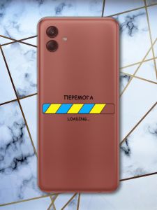 Прозорий чохол на Samsung Galaxy A04 Перемога Завантаження (патріотичний принт 88)
