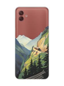 Прозорий чохол на Samsung Galaxy A04 Гори (принт 87)