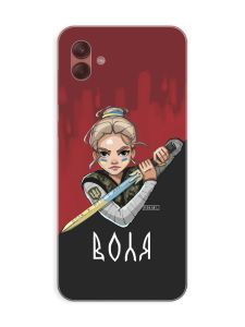 Чохол на Samsung Galaxy A04 Українська захисниця (принт 171)