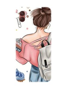 Чохол на Samsung Galaxy A04 Дівчина з рюкзаком (принт 30)