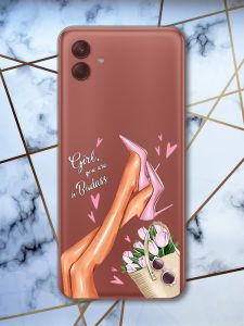 Прозорий чохол на Samsung Galaxy A04 Ніжки (принт 62)