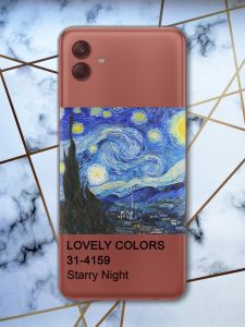 Прозорий чохол на Samsung Galaxy A04 Зоряна ніч (принт 74)