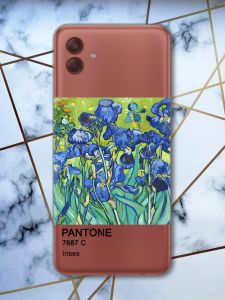 Прозорий чохол на Samsung Galaxy A04 Іриси (принт 75)