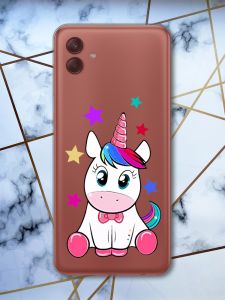 Прозорий чохол на Samsung Galaxy A04 Єдиноріг (принт 102)
