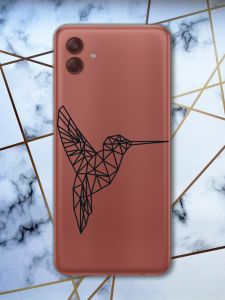 Прозорий чохол на Samsung Galaxy A04 Колібрі (принт 122)