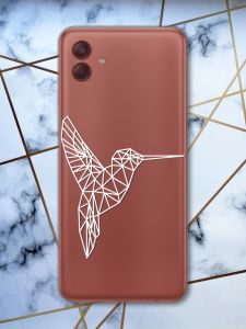 Прозорий чохол на Samsung Galaxy A04 Колібрі (принт 123)