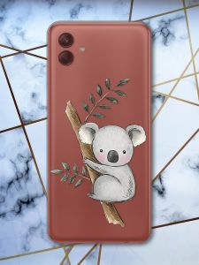Прозорий чохол на Samsung Galaxy A04 Коала (принт 132)