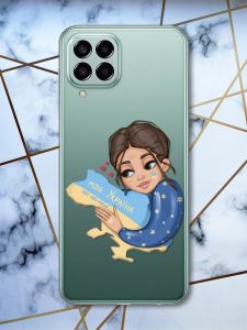 Прозорий чохол на Samsung Galaxy M33 5G Моя Україна (патріотичний принт 2)