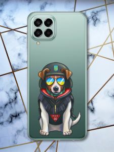 Прозорий чохол на Samsung Galaxy M33 5G Пес Патрон (патріотичний принт 4)