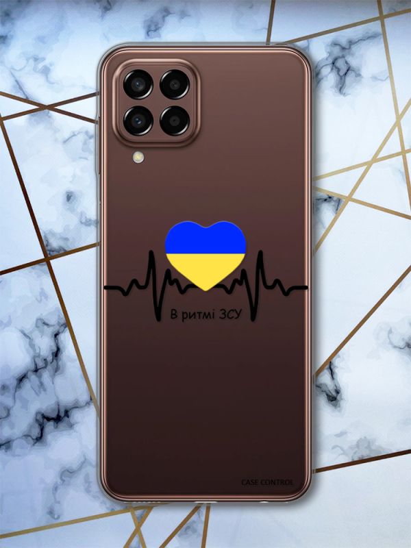 Прозорий чохол на Samsung Galaxy M33 5G В ритмі ЗСУ (патріотичний принт 70)