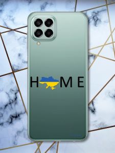 Прозорий чохол на Samsung Galaxy M33 5G Дім Україна (патріотичний принт 72)