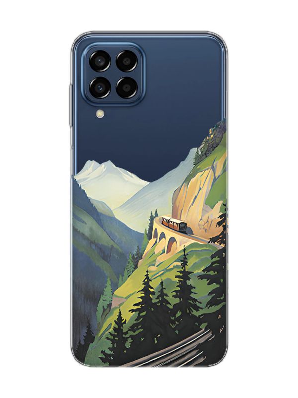 Прозорий чохол на Samsung Galaxy M33 5G Гори (принт 87)