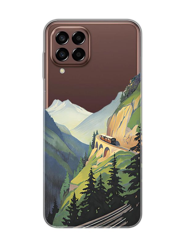 Прозорий чохол на Samsung Galaxy M33 5G Гори (принт 87)