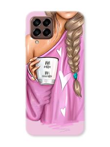 Чохол на Samsung Galaxy M33 5G Дівчина з кавою (принт 58)