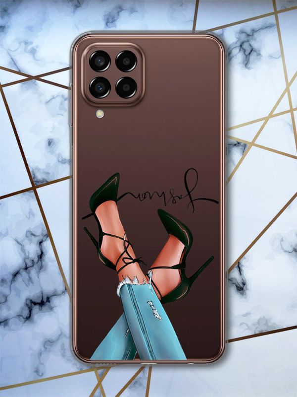 Прозорий чохол на Samsung Galaxy M33 5G Ніжки (принт 60)