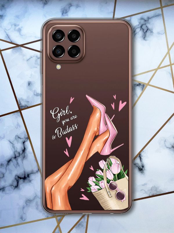 Прозорий чохол на Samsung Galaxy M33 5G Ніжки (принт 62)