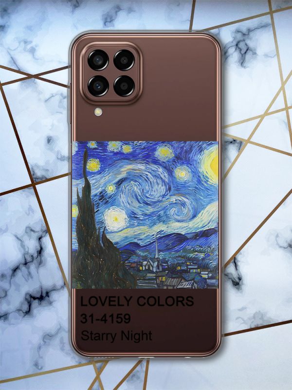 Прозорий чохол на Samsung Galaxy M33 5G Зоряна ніч (принт 74)