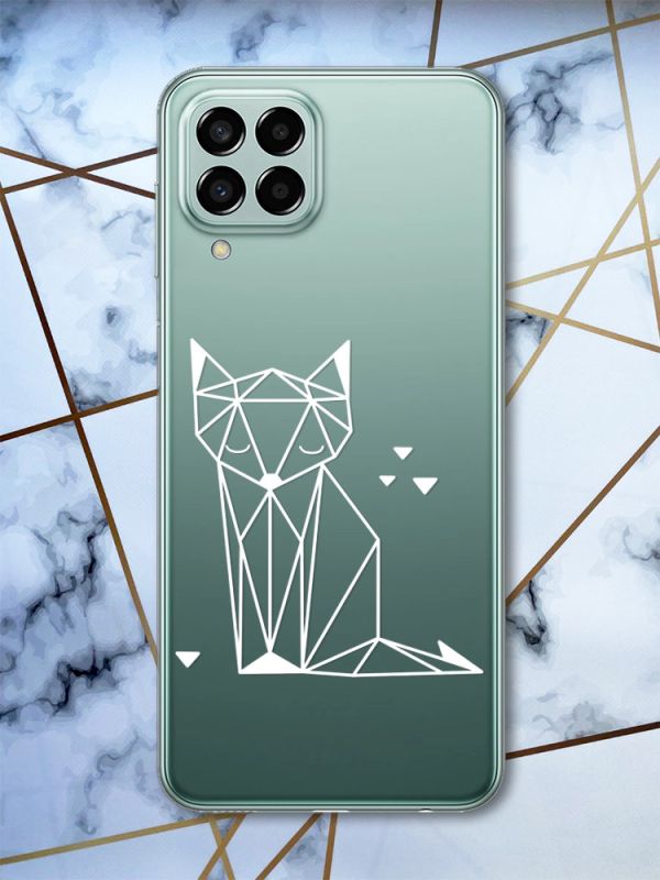 Прозорий чохол на Samsung Galaxy M33 5G Лисиця (принт 127)