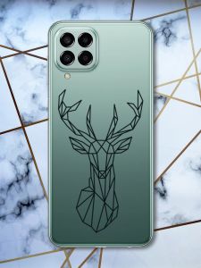 Прозорий чохол на Samsung Galaxy M33 5G Олень (принт 128)