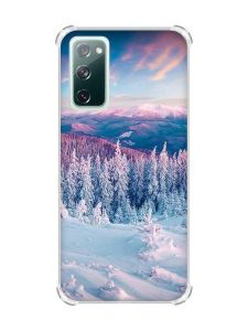 Чохол з потовщеними кутками на Galaxy S20 FE Зимові гори (принт 163)