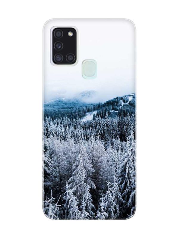 Чохол на Samsung Galaxy A21s Зимовий ліс (принт 164)