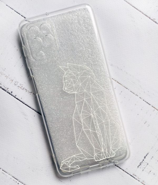 Прозорий чохол Samsung Galaxy M32 / M22 / A22 4G Кішечка (принт 125)