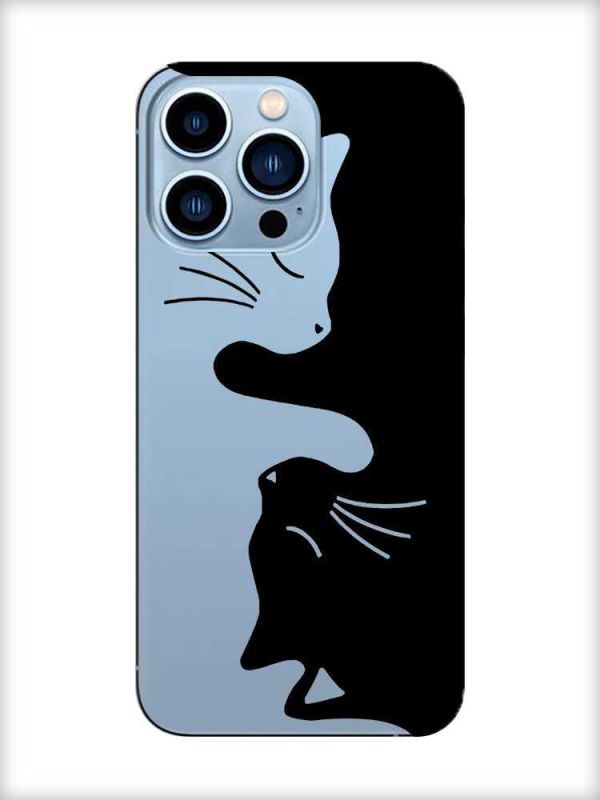 Прозорий чохол на Apple iPhone 13 Pro Max Котики (принт 118)