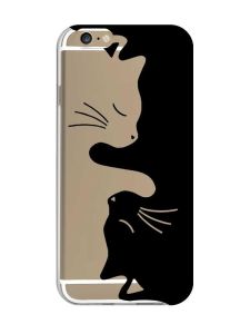 Прозорий чохол на iPhone 6/6s :: Котики (принт 118)