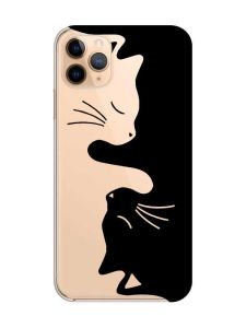 Прозорий чохол на iPhone 11 Pro Max (6,5) Котики (принт 118)