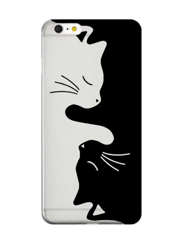 Прозорий чохол на iPhone 6+/6 Plus Котики (принт 118)