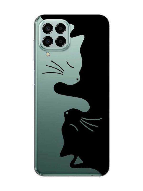 Прозорий чохол на Samsung Galaxy M33 5G Котики (принт 118)