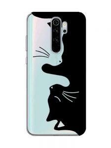 Прозорий чохол для Xiaomi Redmi Note 8 Pro Котики (принт 118)