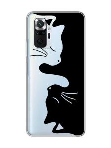 Прозорий чохол для Xiaomi Redmi Note 10 Pro/10 Pro Max Котики (принт 118)