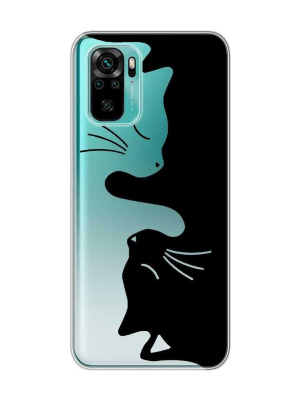 Прозорий чохол для Xiaomi Redmi Note 10 / Note 10s Котики (принт 118)