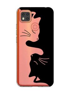 Прозорий чохол для Xiaomi Redmi 9C Котики (принт 118)
