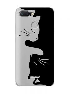 Прозорий чохол на Xiaomi Redmi 6  Котики (принт 118)